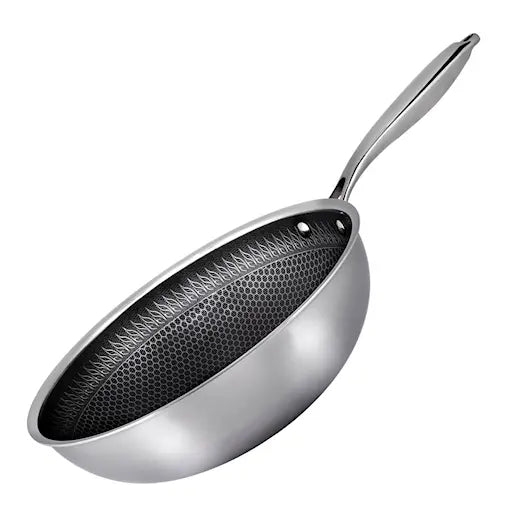 Hâws Santo hybrid wokpanna 28 cm stål/svart