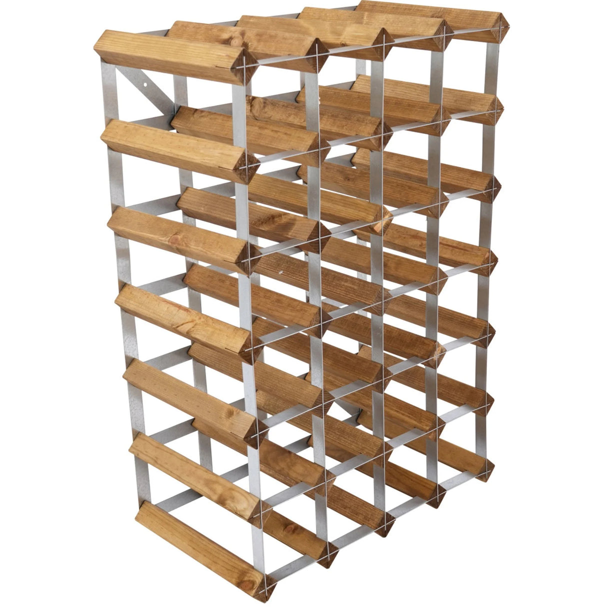 Traditional wine rack Vinställ Påbyggnadsbart 30 Flaskor Light oak
