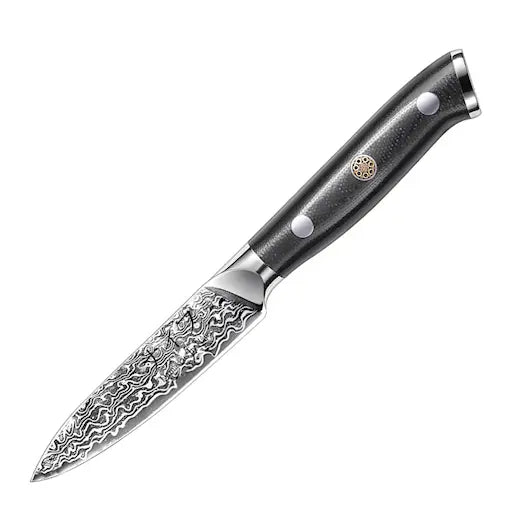 Damaskus By Haws Skalkniv 20 cm svart