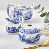 Spode Blue Italian Sockerskål med lock 25 cl