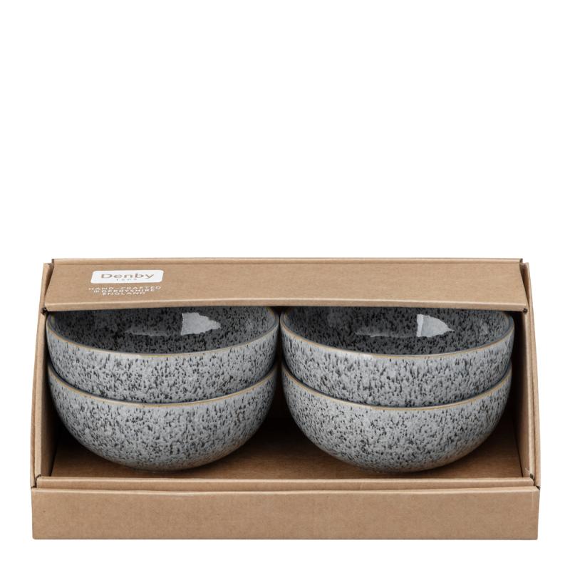 Denby Studio Skål 13 cm 4-pack Grå