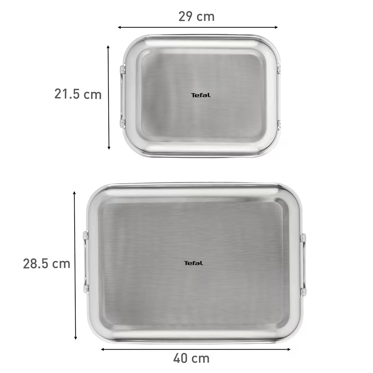 Tefal Emotion ugnsformsset 2 delar rostfritt stål