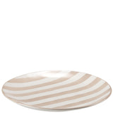 Stiernholm Stripe Assiett 22 cm Vit Rosa