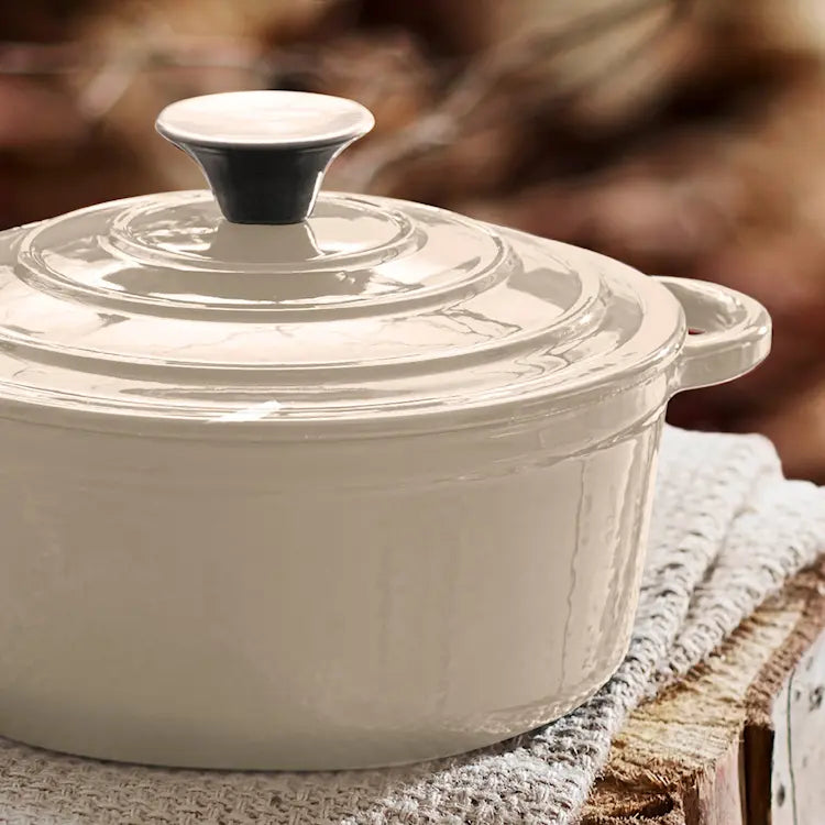 Barbary&Oak Gjutjärnsgryta rund 20 cm 2 L Creme