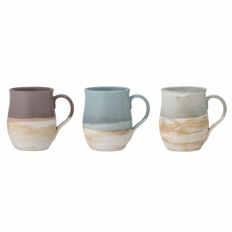 Bloomingville Ash Mug Blå i Stengods 3 - pack - Kockensval