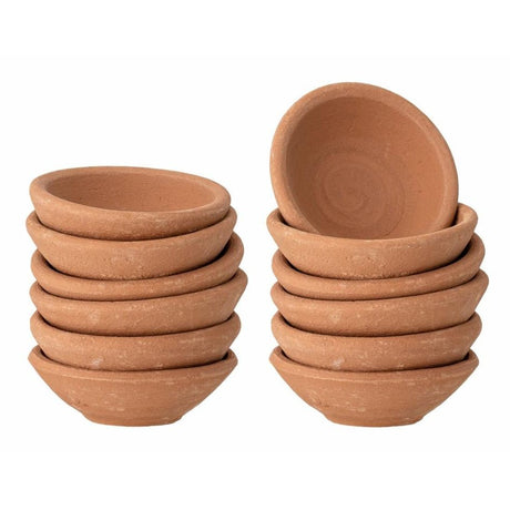 Bloomingville Marion Deco Skål, Natur Terrakotta 12 - pack - Kockensval