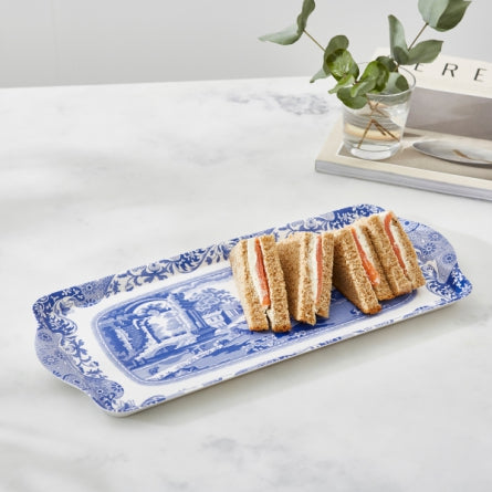 Spode Blue Italian Smörgåsbricka Melamin 38,5 x 16,5 cm