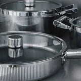 Vargen & Thor Glima grytset 3 delar blankt stål