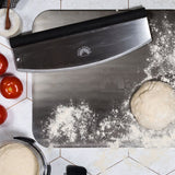 Modern House Pizza Angels pizzadelare vagga 35 cm svart/borstad stål