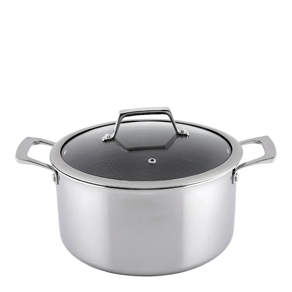 Hâws Santo gryta med lock 5,8 L beläggning stål/svart