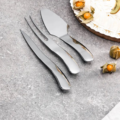 Hâws Santo tårtset med tårtspade, kniv och gaffel stål