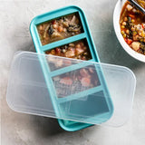 Souper Cubes Matförvaring och Lock Silikon 1-cup 4x250 ml Blå