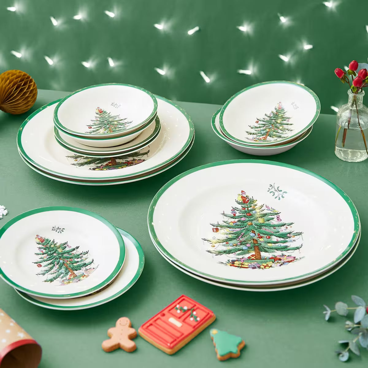 Spode Christmas Tree julservis 12 delar
