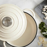 Barbary&Oak Gjutjärnsgryta rund 20 cm 2 L Creme