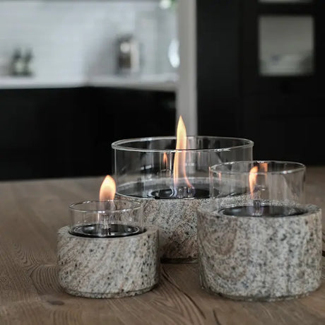 Tenderflame Café 18 bordslykta 19 cm Earth Stone