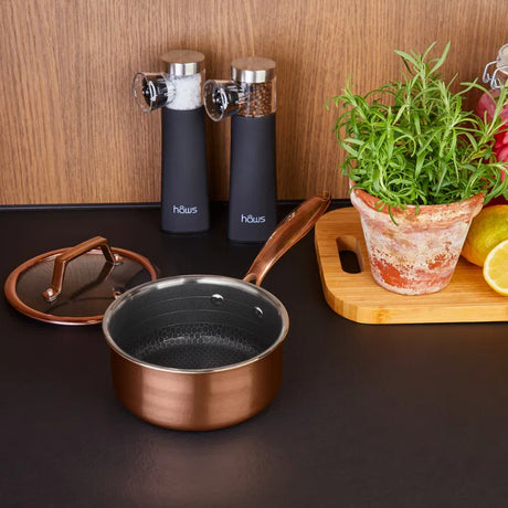 Hâws Santo kastrull med lock hybrid 1,5 L Rose Gold
