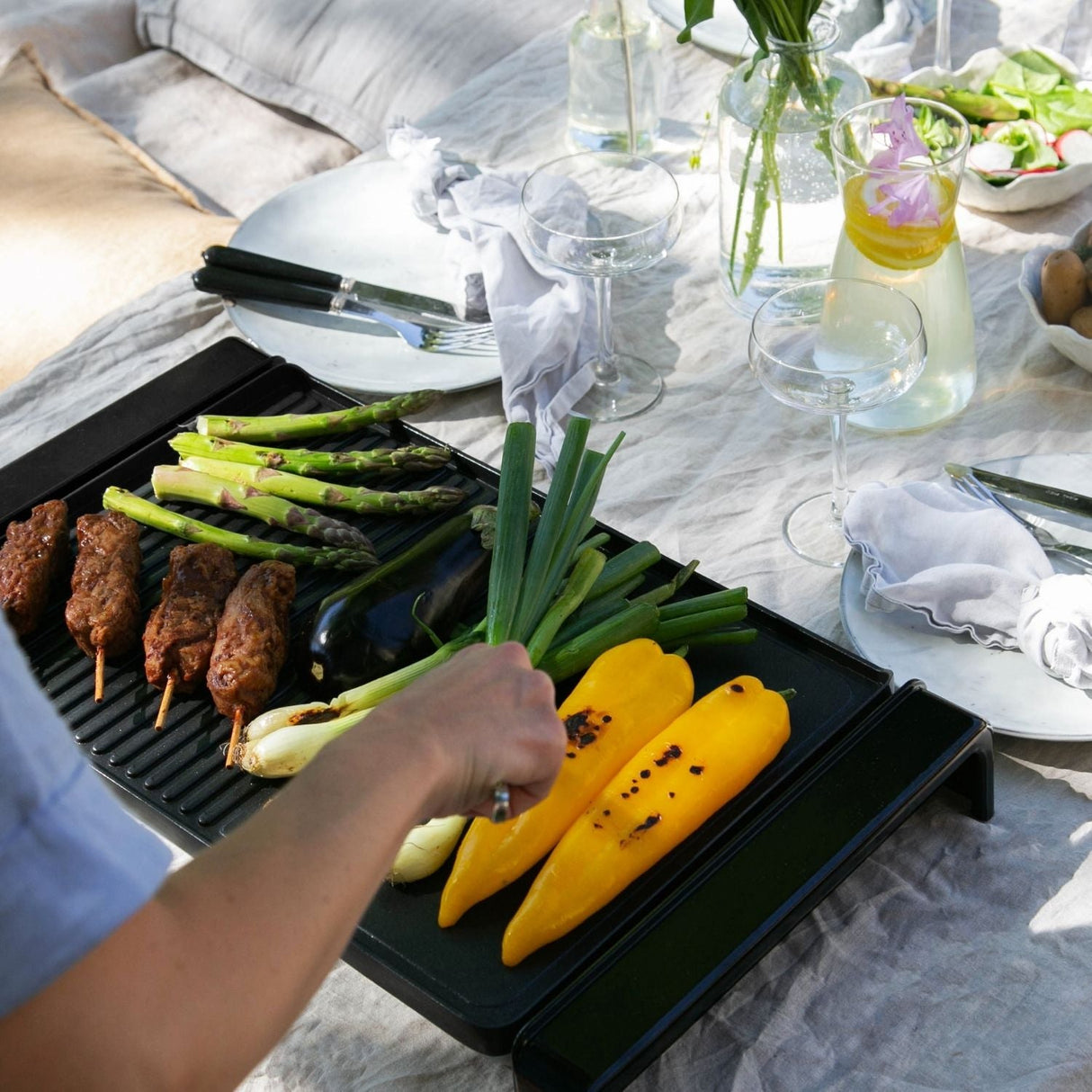 Champion Elektrisk Bordsgrill XXL 47x32cm Svart - Kockensval