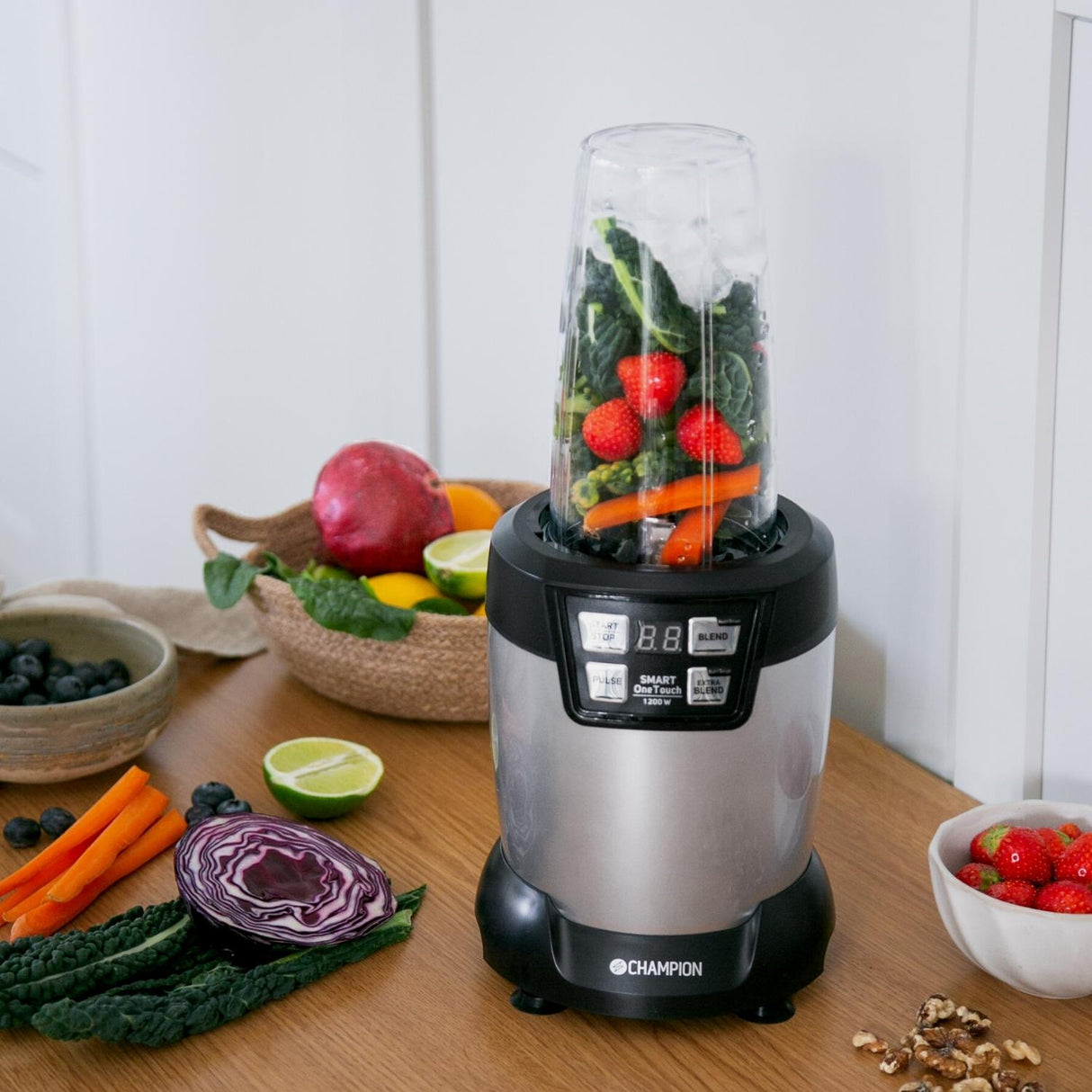 Champion Nutrition Blender Pro Digital 1200W Svart/Silver - Kockensval