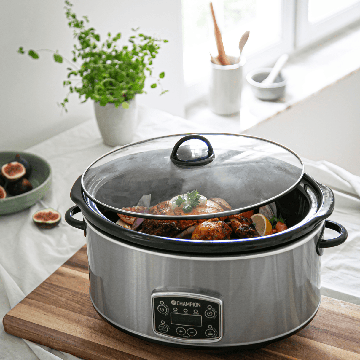 Champion Slowcooker 4,5L 280W Rostfri - Kockensval