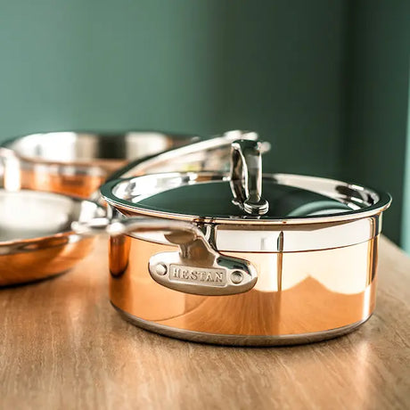 Hestan Copperbond Kastrull med lock 2,8 L Koppar
