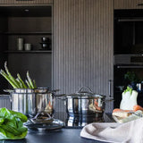 Modern House Kitchen Essentials grytset 3 delar med lock blank