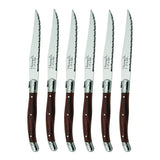 Laguiole Style de Vie Grillknivar 6-pack Dark Wood
