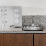 Vargen & Thor Glima traktörpanna 28 cm med lock blankt stål