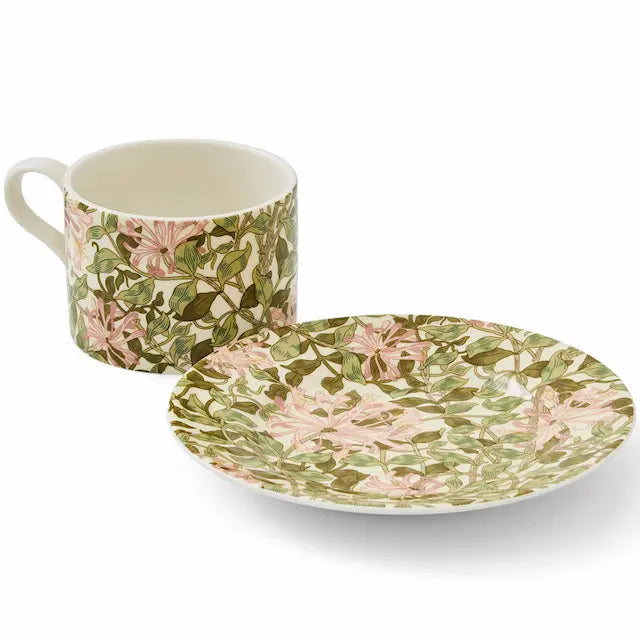 Spode Morris & Co Tekopp & Fat 28 cl Honeysuckle