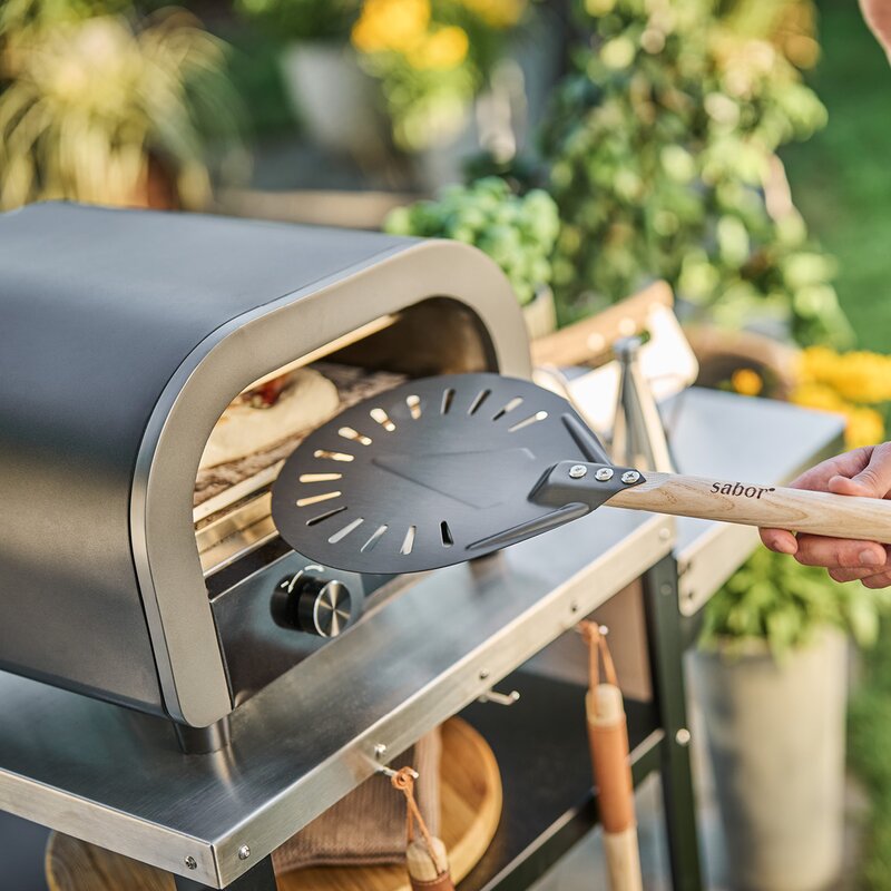 Sabor Napo pizzaspade 70x20 cm gun metal