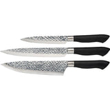 Dorre Akira Knivset med Svart Handtag - 3 Professionella Knivar - Kockensval