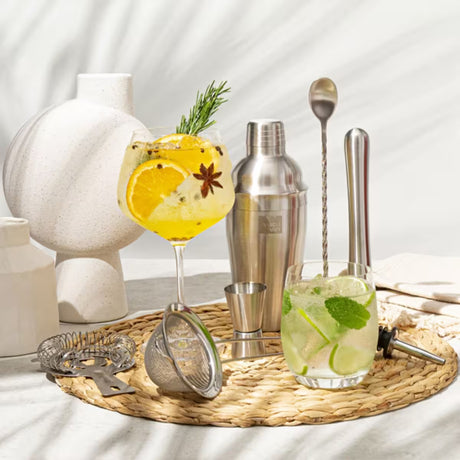 Vacu Vin Cocktail Set Plus 7 delar Silver/Svart