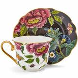 Spode Creatures of Curiosity Tekopp med fat 25 cl Snake/Black