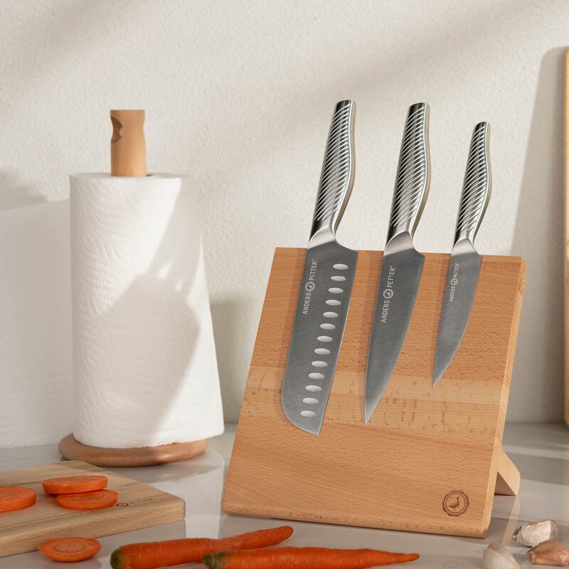Anders Petter Nordic knivblock 21x12 cm bok