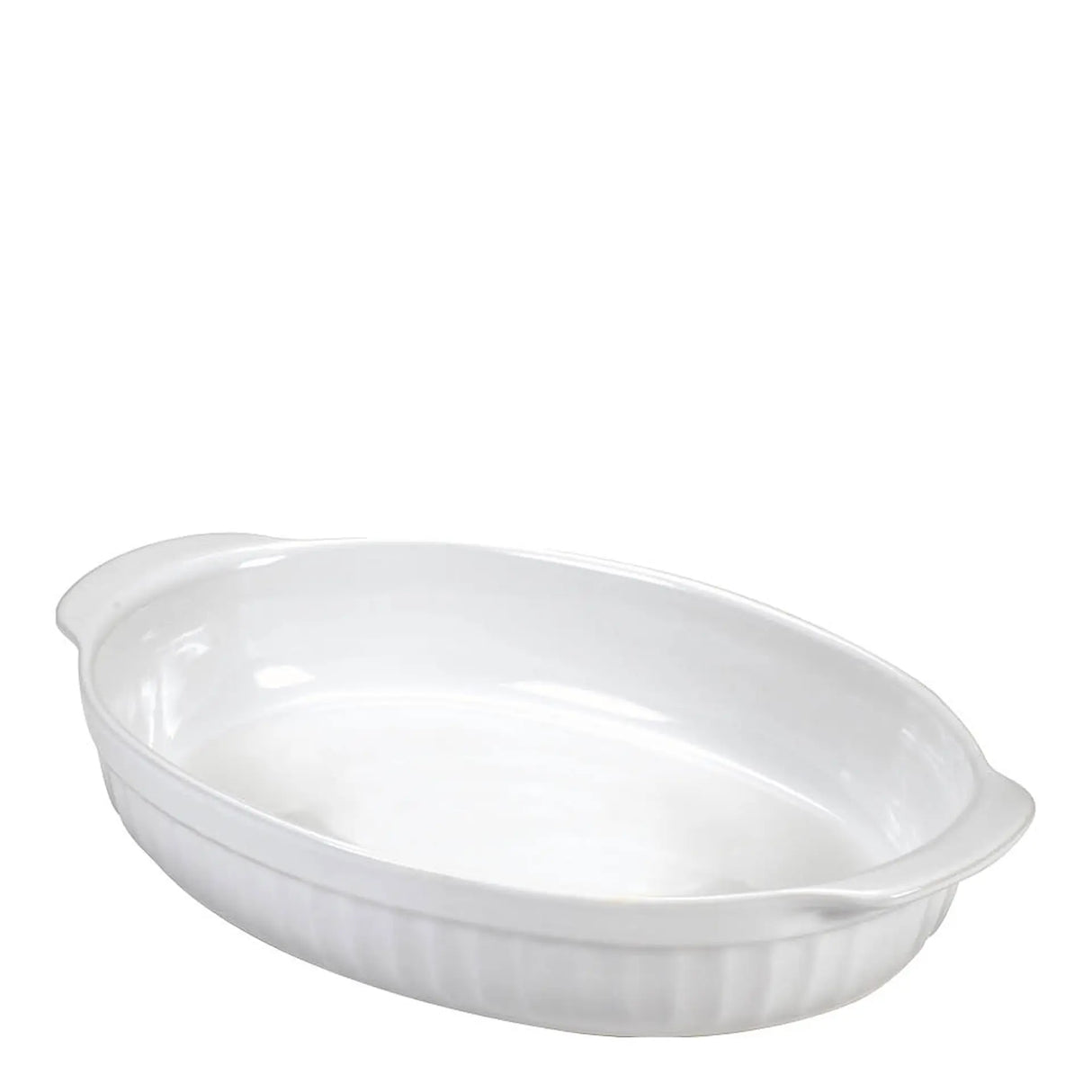 Guardini Ceramica ugnsform oval 36x24 cm vit
