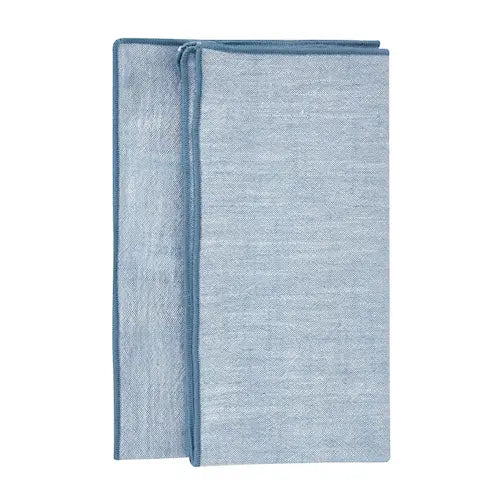 Stiernholm Eline Servett 45x45 cm 2-pack Blå/Vit