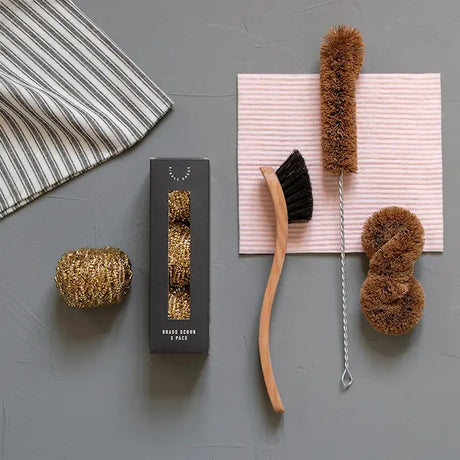 Simple Goods Wool Diskborste Soft 23 cm Natur/Svart
