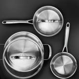 Anders Petter Stenfors grytset 3 delar med glaslock recycled