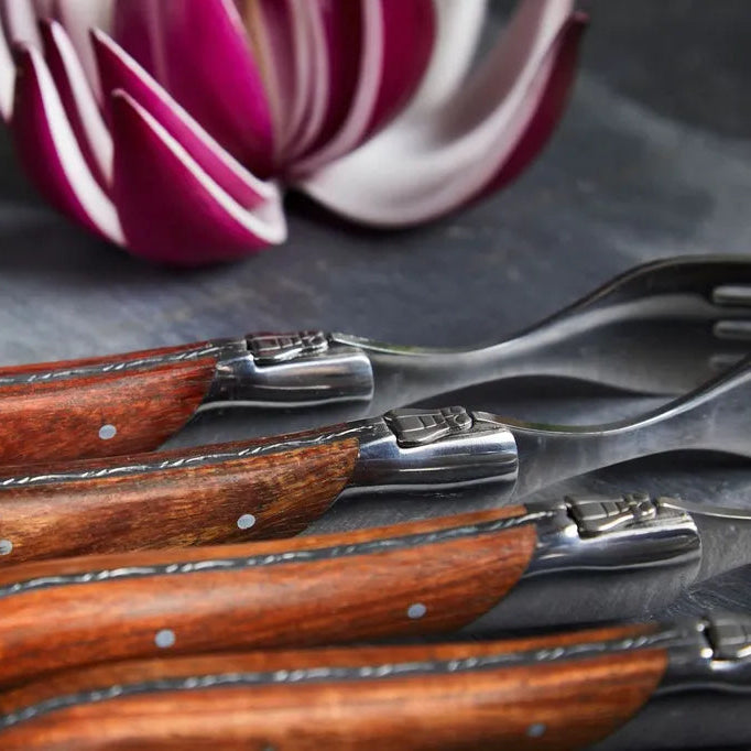 Laguiole By Hâws Grillgaffel 6-pack rosenträ