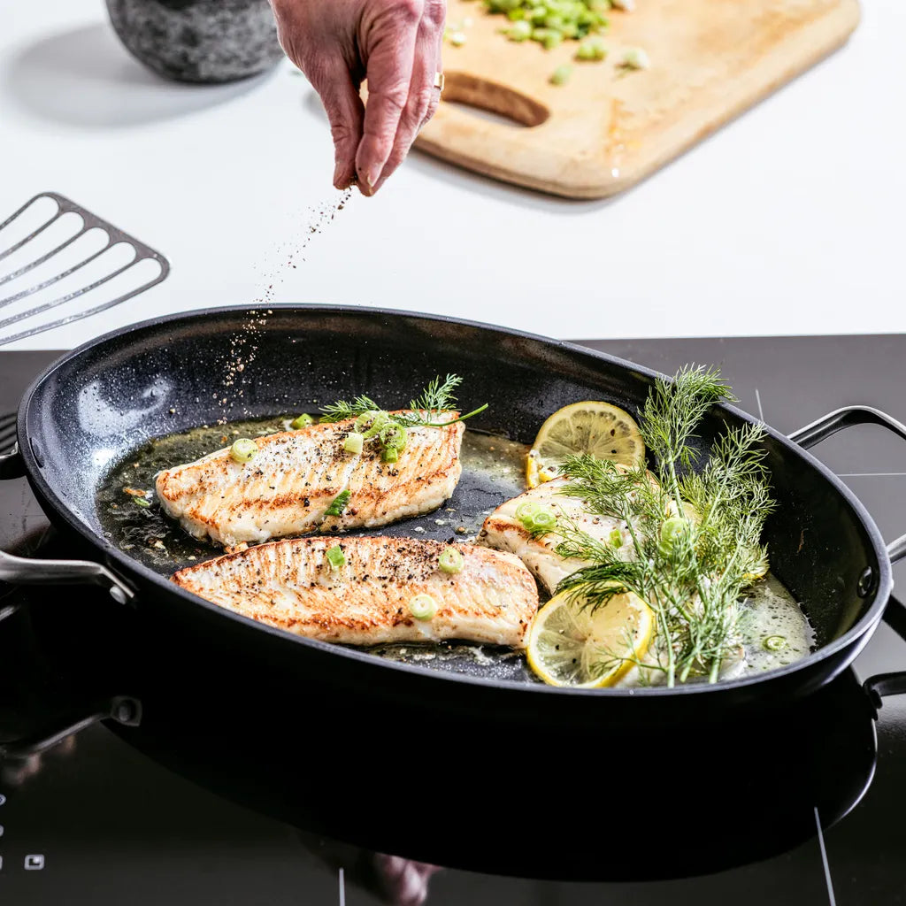 GreenPan Copenhagen Fiskpanna oval 40 cm
