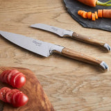 Laguiole By Hâws Knife Knivset 2 delar (Kockkniv + Skalkniv) Olivträ