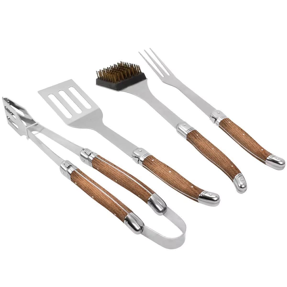 Laguiole By Hâws Grillset i aluminiumväska 4 delar Ekhandtag