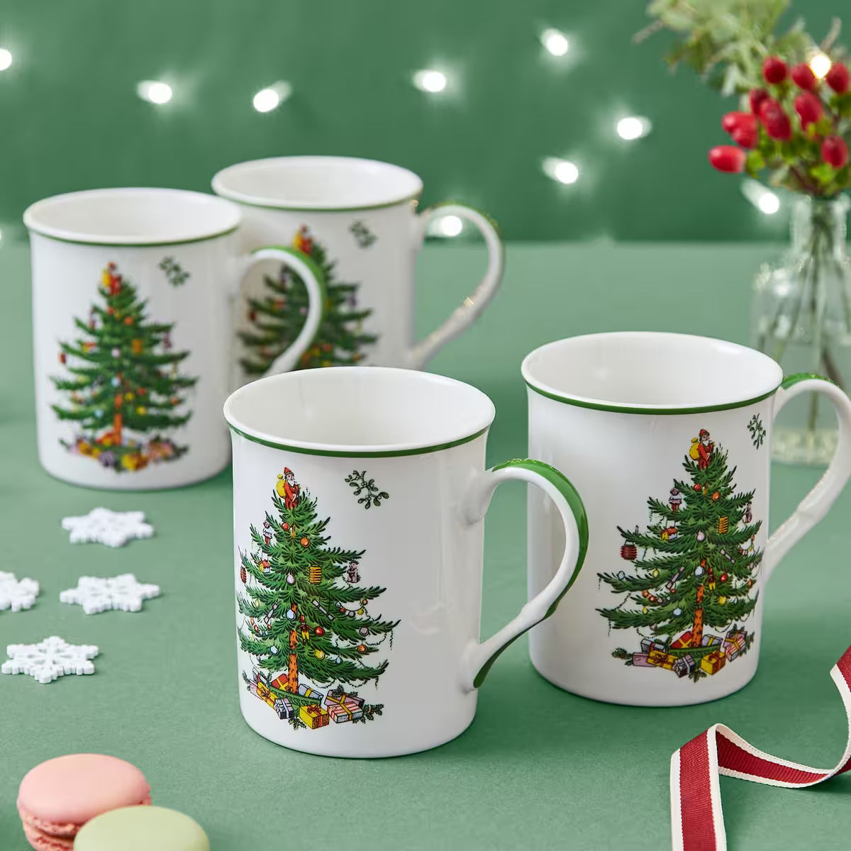Spode Christmas Tree mugg 4-pack 34 cl