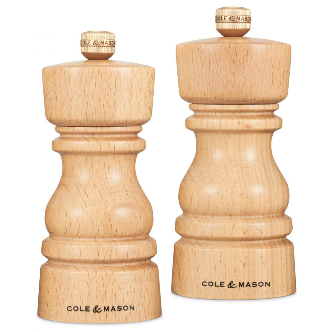 Cole & Mason London salt- och pepparkvarn 13 cm Natural