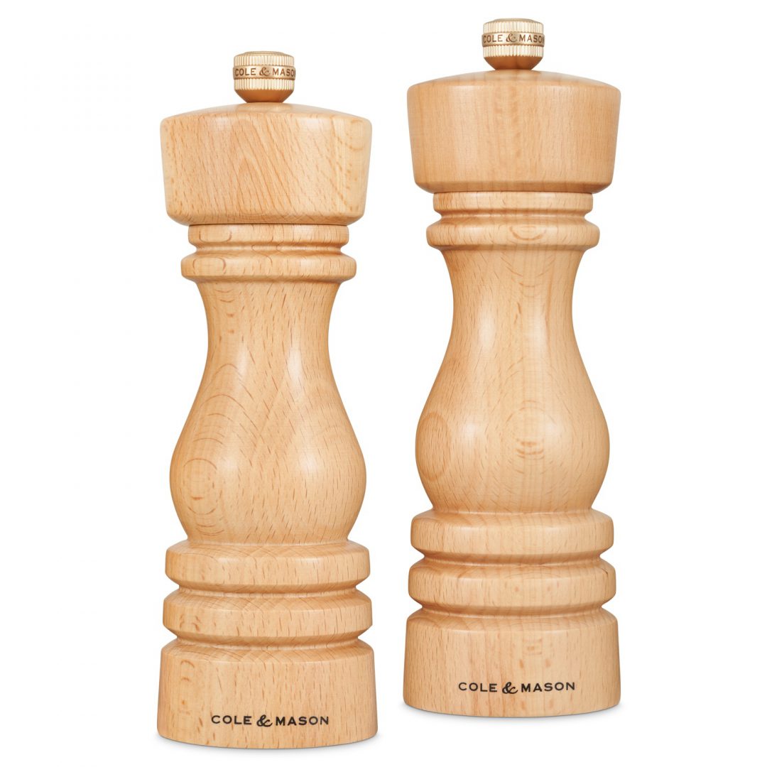 Cole & Mason London salt- och pepparkvarn 18 cm Natural