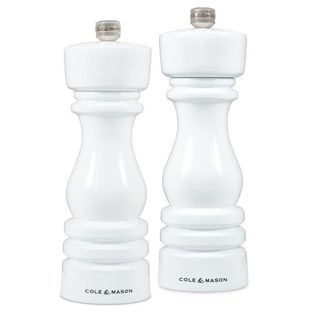 Cole & Mason Gloss London salt- och pepparkvarn 18 cm Vit