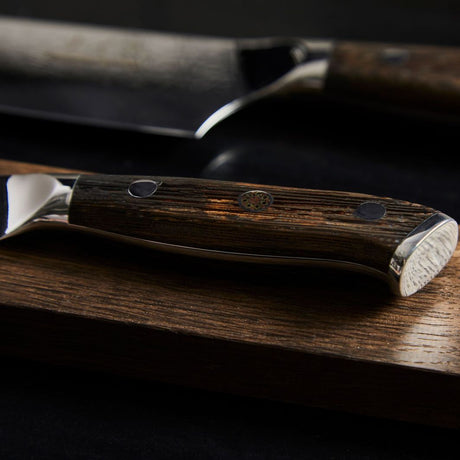 Damaskus By Haws Wengè knivset 2 delar kockkniv + grönsakskniv