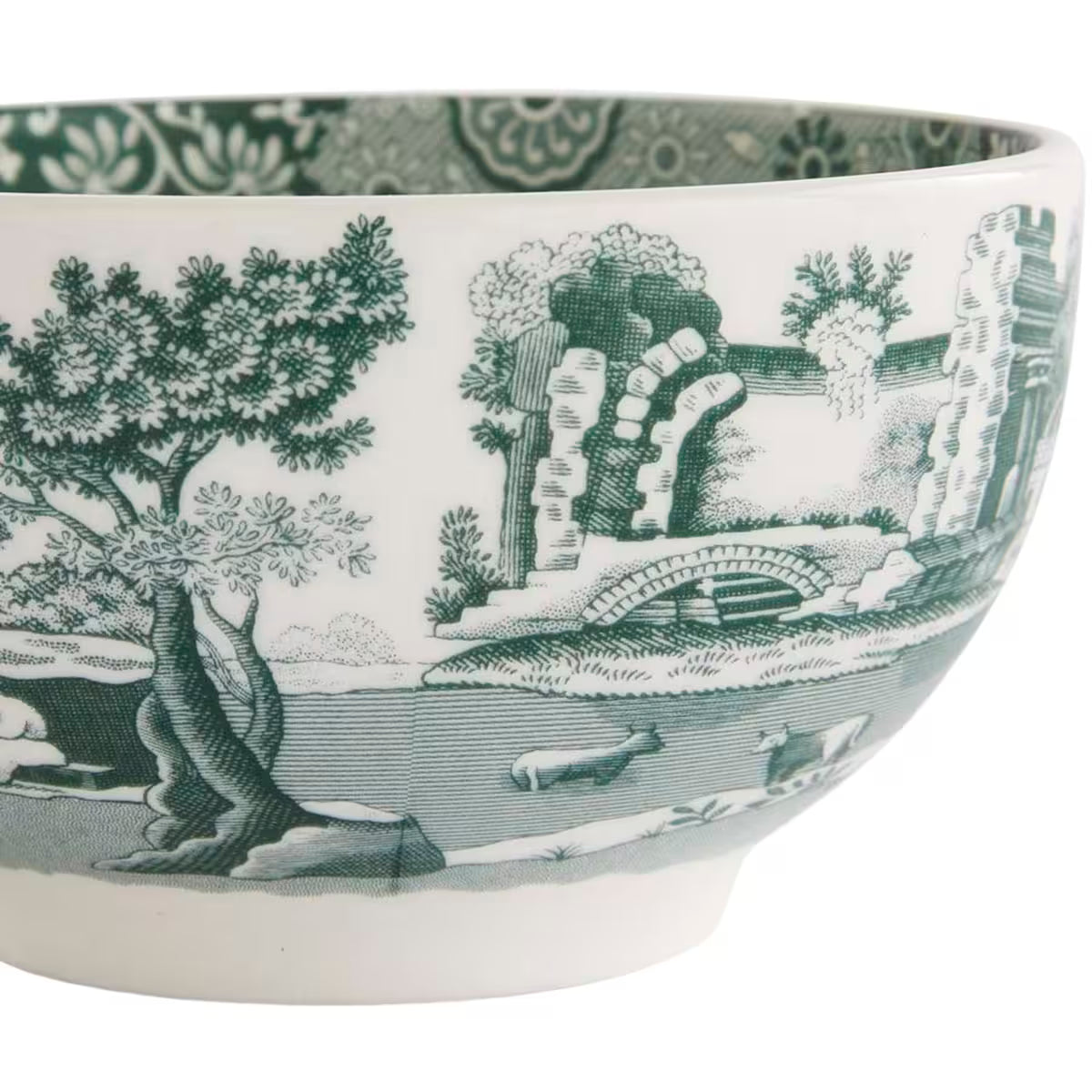 Spode Heritage Green Italian skål 11 cm grön/vit