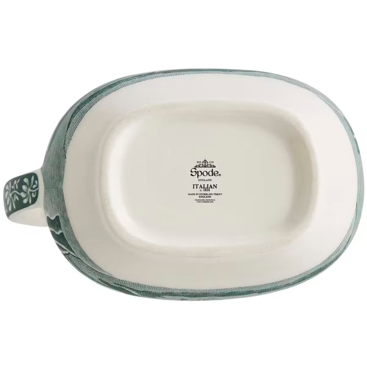 Spode Heritage Green Italian mjölkkanna 22 cl grön/vit