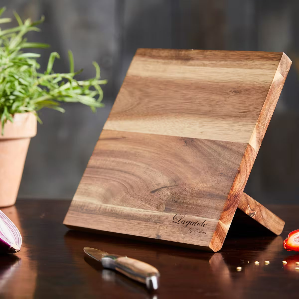 Laguiole By Hâws Magnetisk knivblock olivträ