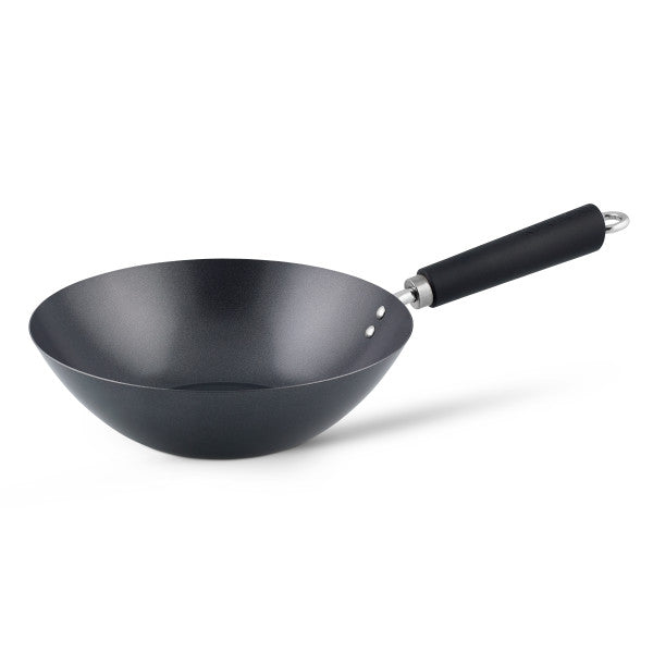 Ken Hom Excellence Wokpanna i kolstål 36 cm svart